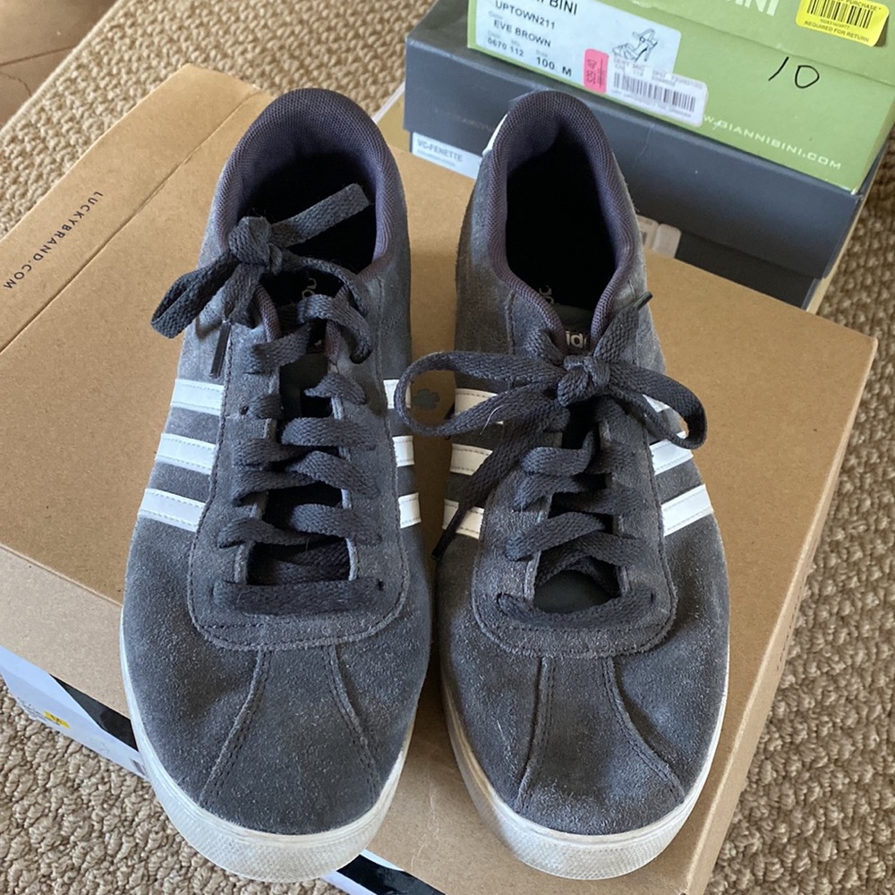Adidas suede sneakers in grey